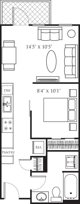 Floor plan layout diagram for UA4